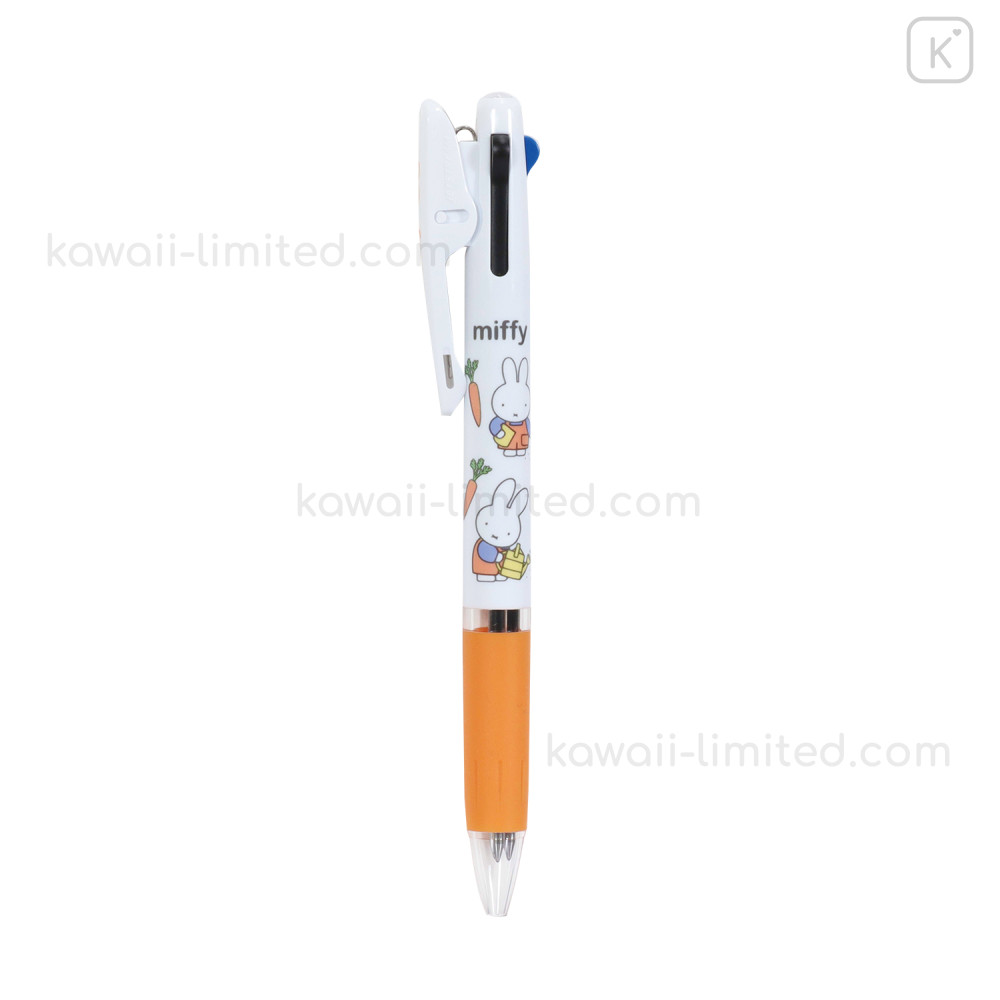Japan Miffy Jetstream 3 Color Multi Ball Pen - Carrot