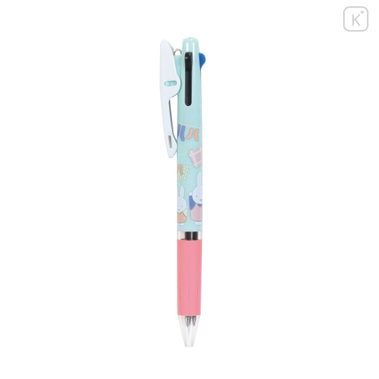 Japan Miffy Jetstream 3 Color Multi Ballpoint Pen - Laundry With Mother - 1
