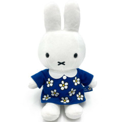 Japan Miffy Plush Toy - Blue Flora Dress