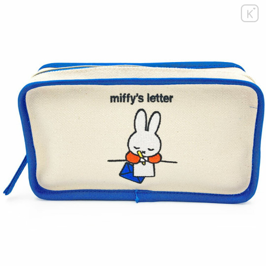 Japan Miffy Embroidered Pouch Pen Case - Writing Letter - 1