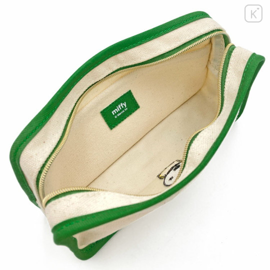 Japan Miffy Embroidered Pouch Pen Case - Picture Book Zoo Visit - 3