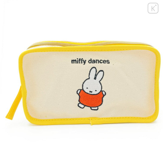 Japan Miffy Embroidered Pouch Pen Case - Dance - 1