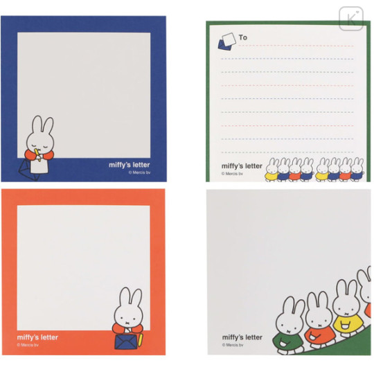 Japan Miffy Square Memo - Writing Letter - 2