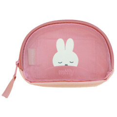 Japan Miffy Round Mesh Pouch - Pink