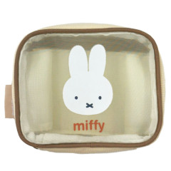 Japan Miffy Square Mesh Pouch - Beige