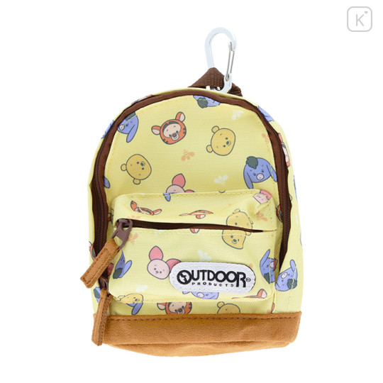 Japan Disney Outdoor Backpack Bag Pen Case - Pooh & Friends / Yellow - 1