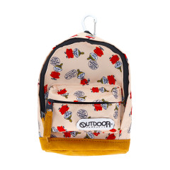 Japan Moomin Outdoor Backpack Bag Pen Case - Little My / Light Orange