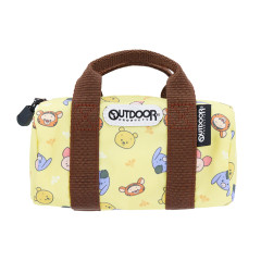 Japan Disney Outdoor Boston Bag Pen Case - Pooh & Friends / Yellow