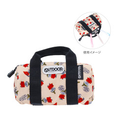 Japan Moomin Outdoor Boston Bag Pen Case - Little My / Light Orange