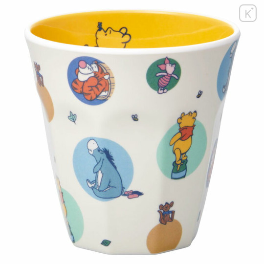 Japan Disney Melamine Tumbler - Pooh & Friends / Look Up - 1