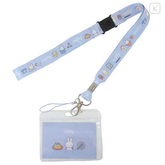 Japan Miffy Neck Strap - Miffy : Blue Daily Life - 1