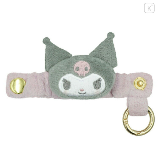 Japan Sanrio Plush Badge & Bag Charm - Kuromi - 1