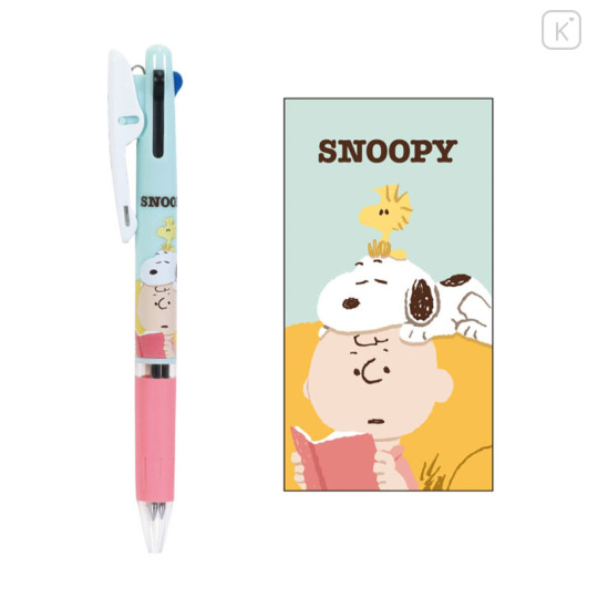 Japan Peanuts Jetstream 3 Color Multi Ball Pen - Snoopy / Nap Time - 1