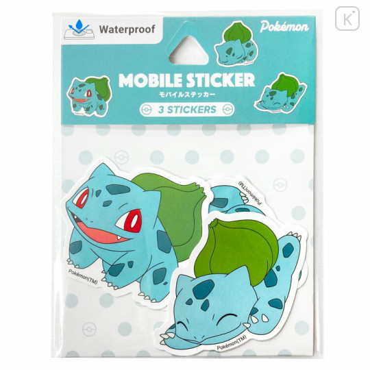 Japan Pokemon Vinyl Deco Sticker Set - Bulbasaur - 1