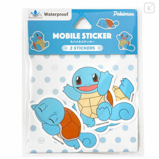 Japan Pokemon Vinyl Deco Sticker Set - Squirtle - 1