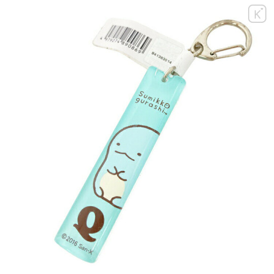 Japan San-X Initial Alphabet Acrylic Keychain - Sumikko Gurashi / Tokage Q - 1