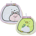 Japan San-X Hand Towel with Loop Set Of 2 - Sumikko Gurashi / Shirokuma & Penguin - 1