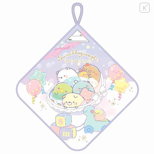 Japan San-X Hand Towel with Loop - Sumikko Gurashi / Baby - 1