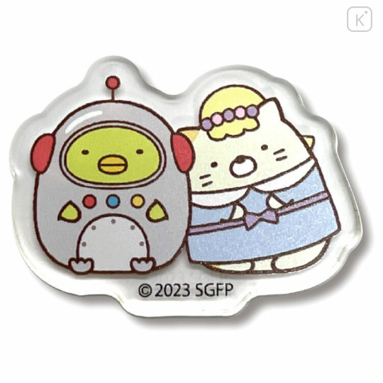 Japan San-X Acrylic Sticker - Penguin? & Neko / Sumikko Gurashi Movie The Mysterious Child of the Makeshift Factory - 1