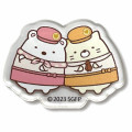 Japan San-X Acrylic Sticker - Shirokuma & Neko / Sumikko Gurashi Movie The Mysterious Child of the Makeshift Factory - 1