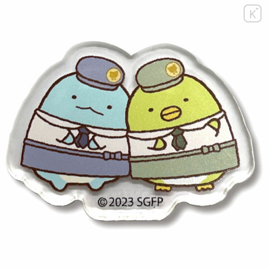 Japan San-X Acrylic Sticker - Tokage & Penguin? / Sumikko Gurashi Movie The Mysterious Child of the Makeshift Factory - 1