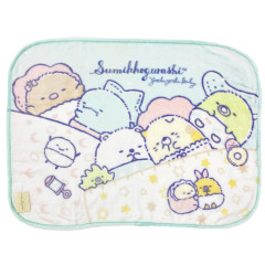 Japan San-X Blanket with Buttons - Sumikko Gurashi / Baby Mint