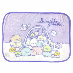 Japan San-X Blanket with Buttons - Sumikko Gurashi / Baby Purple
