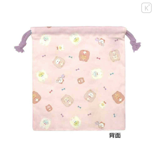 Japan San-X Drawstring Bag - Sumikko Gurashi / Cafe Bear at Home - 2