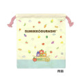 Japan San-X Drawstring Bag - Sumikko Gurashi / Food Kingdom Light Yellow - 2