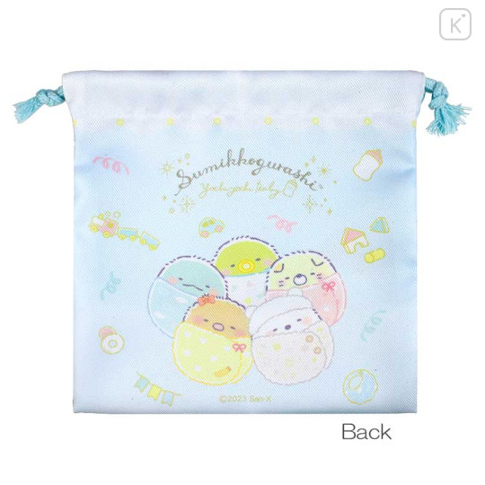 Japan San-X Drawstring Bag - Sumikko Gurashi / Baby Blue - 2