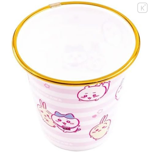 Japan Chiikawa Small Desk Organizer Trash Can - Pink - 3