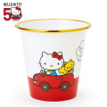 Japan Sanrio Small Desk Organizer Trash Can - Hello Kitty / Road Trip - 1