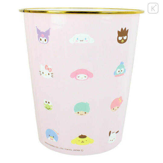 Japan Sanrio Trash Can - Characters / Pink - 2