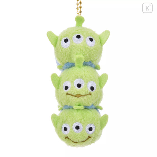 Japan Disney Store Tsum Tsum Plush Keychain - Toy Story Little Green Men - 2