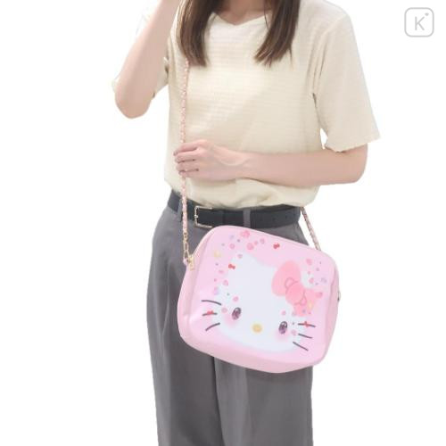 Japan Sanrio Clear Shoulder Bag Ita Bag - My Melody - 4