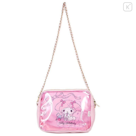 Japan Sanrio Clear Shoulder Bag Ita Bag - My Melody - 7