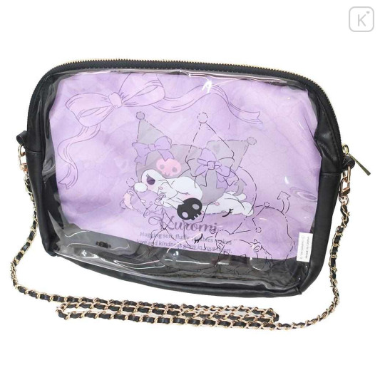 Japan Sanrio Clear Shoulder Bag - Kuromi - 1