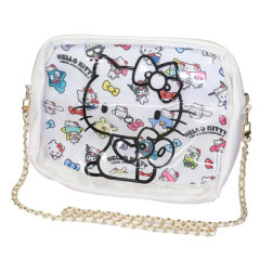Japan Sanrio Clear Shoulder Bag - Hello Kitty 50th Anniversary / White