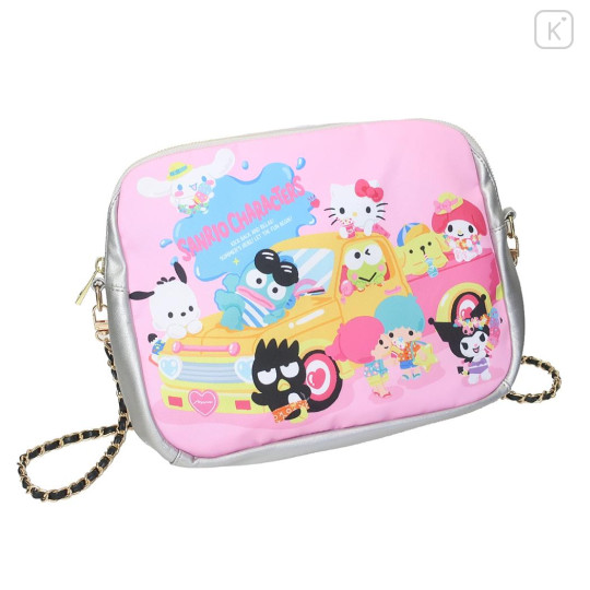 Japan Sanrio Clear Shoulder Bag - Characters / Summer Time Pink - 2