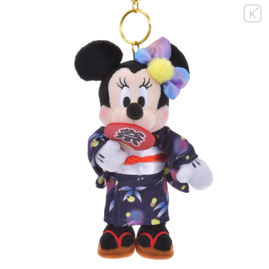 Japan Disney Store Plush Keychain - Minnie Mouse / Japanese Festival Matsuri - 1