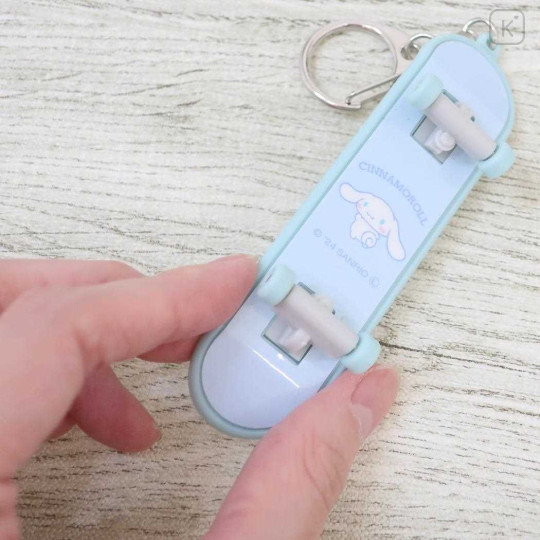 Japan Sanrio Toy Keychain - Cinnamoroll / Skateboard - 2