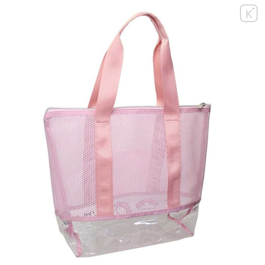 Japan Sanrio Mesh Tote Bag - My Melody / Toddler Look Up For Hug - 2