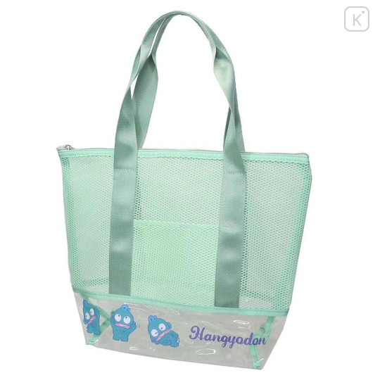 Japan Sanrio Mesh Tote Bag - Hangyodon / Toddler Look Up For Hug - 1