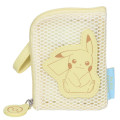 Japan Pokemon Pass Case & Coin Case - Pikachu / Mesh Pastel - 1