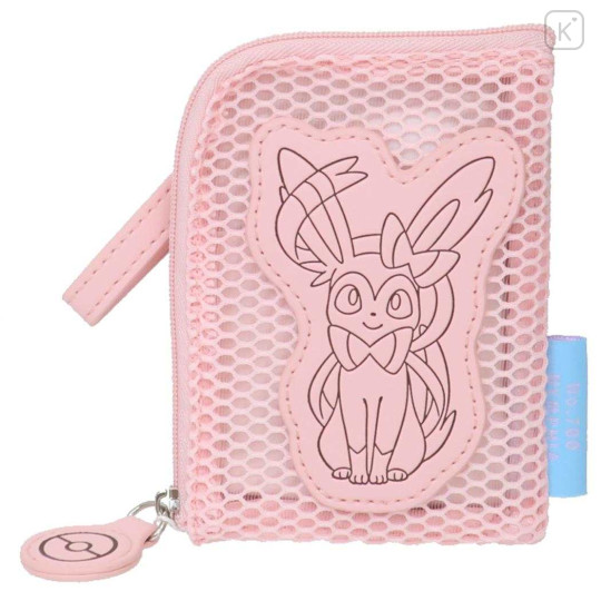 Japan Pokemon Pass Case & Coin Case - Sylveon / Mesh Pastel - 1