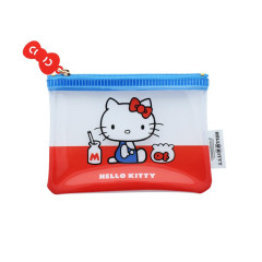 Japan Sanrio Flat Pouch - Hello Kitty / Milk