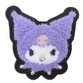 Japan Sanrio Sagara Embroidery Badge - Kuromi / Black - 1