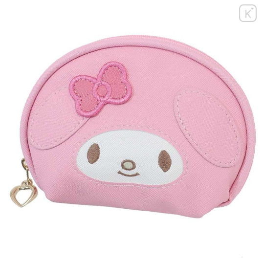 Japan Sanrio Synthetic Leather Small Pouch - My Melody / Gingham - 1