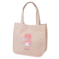Japan Sanrio Fluffy Mini Tote Bag - My Melody / Light Pink