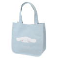 Japan Sanrio Fluffy Mini Tote Bag - Cinnamoroll / Light Blue - 1